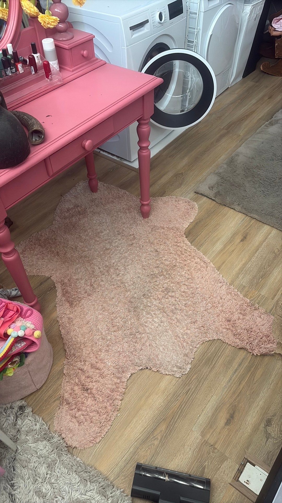 Vloerkleed roze, Ophalen of Verzenden, Zo goed als nieuw, Tapijt