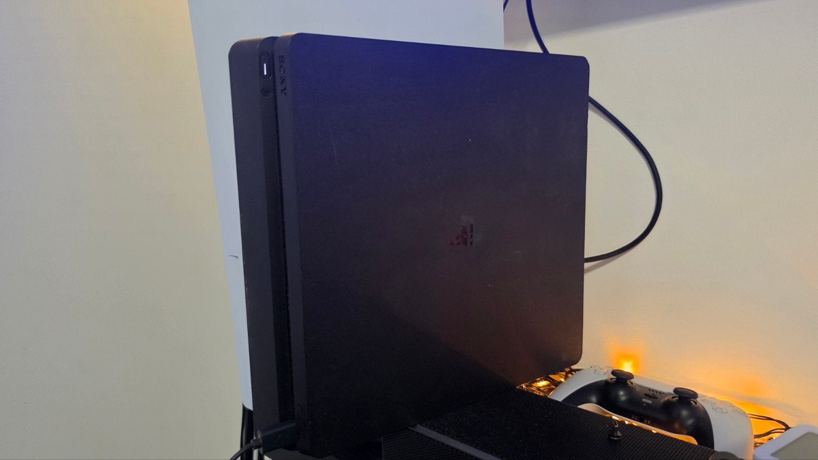 PlayStation 4 Slim 500GB met controller en games, Ophalen of Verzenden, Zo goed als nieuw, Met 1 controller, Slim
