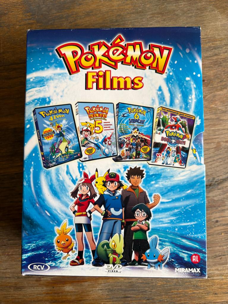 Pokémon Films Boxset - 4 DVD's (4Ever, Helden, Doel Deoxys), Cd's en Dvd's, Gebruikt, Tekenfilm, Ophalen of Verzenden, Alle leeftijden