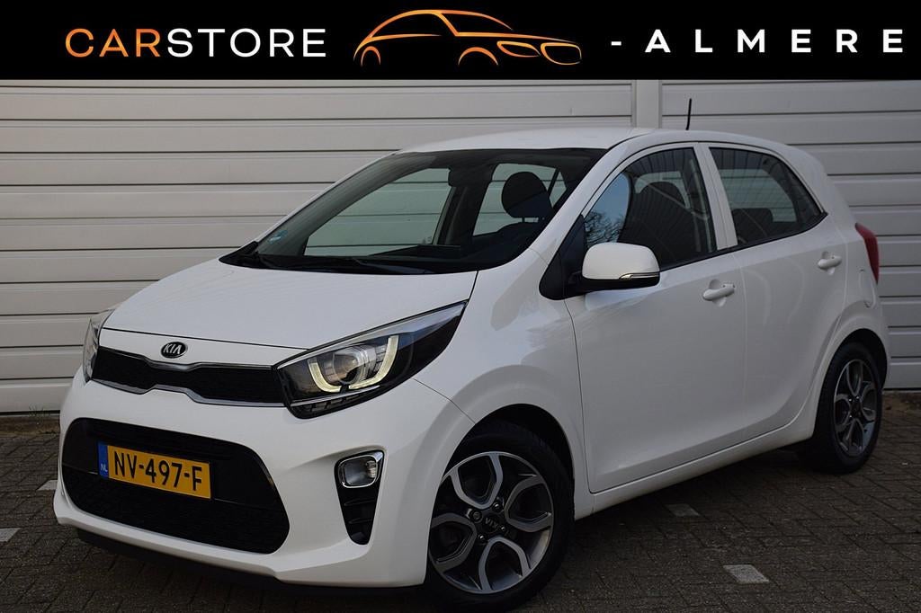 Kia Picanto 1.0 CVVT First Edition*1e eigenaar*75Dkm NAP*Dea, Stof, Gebruikt, Euro 6, Wit