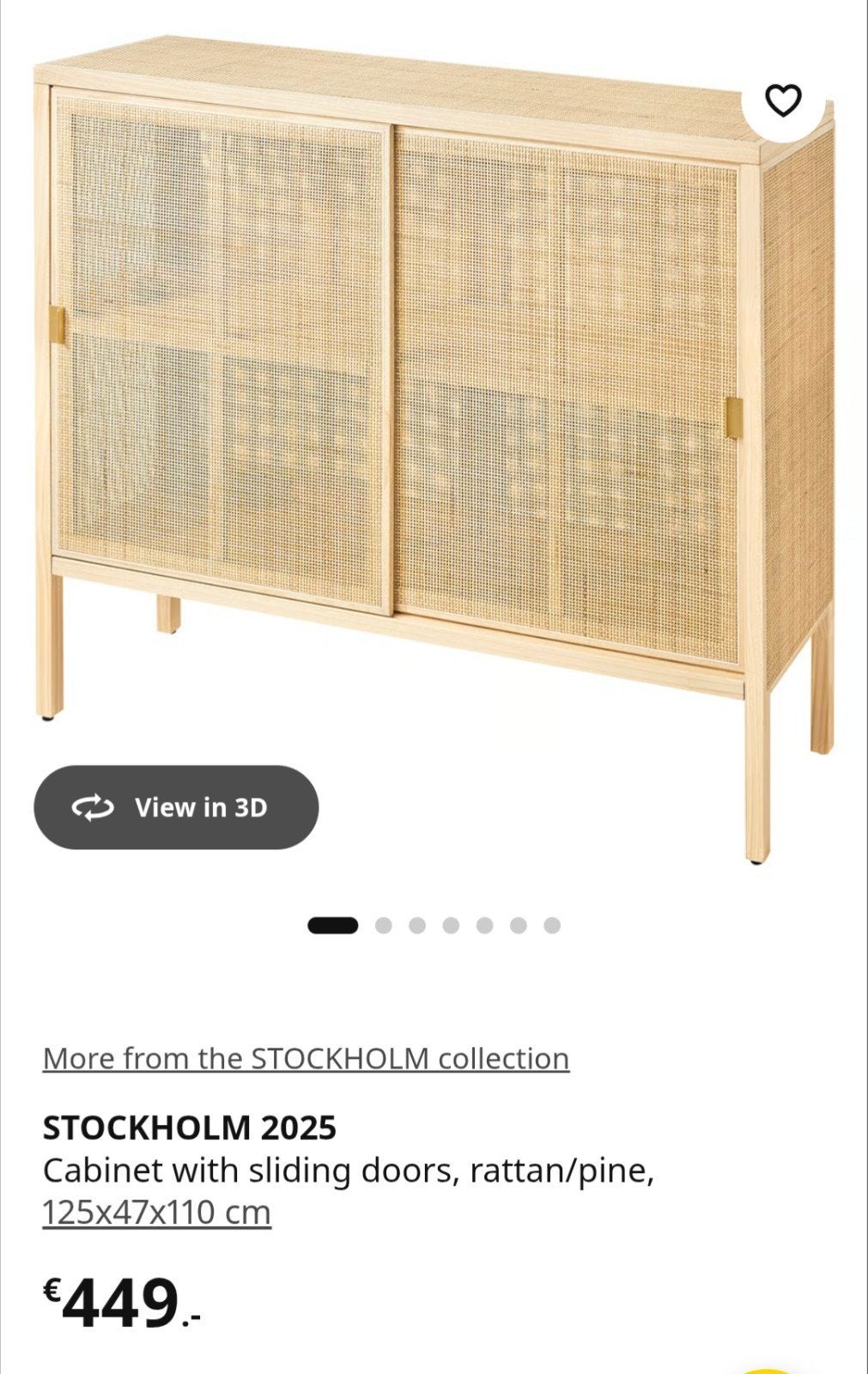 Nieuw STOCKHOLM 2025 rotan kast met schuifdeuren, Met deur(en), 100 tot 150 cm, 100 tot 150 cm, Scandinavisch, Modern, Natuurlijk