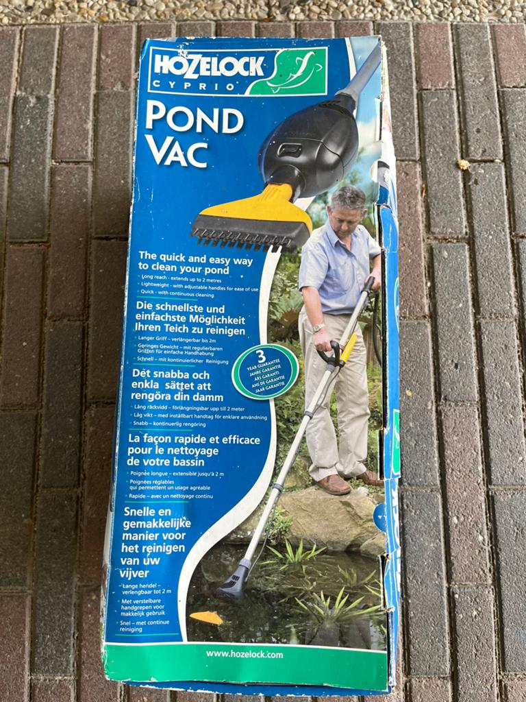 Hozelock vijver bodemstofzuiger 230v., Tuin en Terras, Vijver-toebehoren, Ophalen of Verzenden, Zo goed als nieuw, Vijverstofzuiger