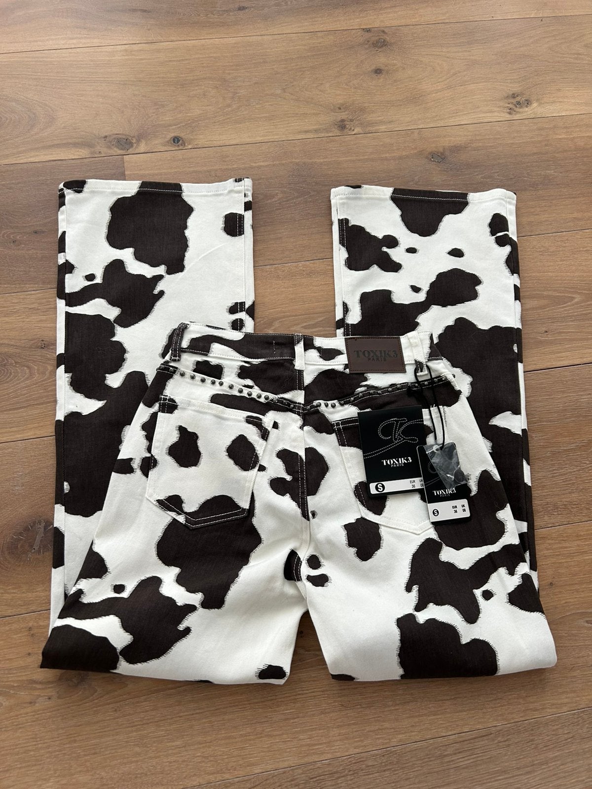 TOXIK jeans koeienprint mt S, M en L, -, Verzenden, Amsterdam, Nieuw