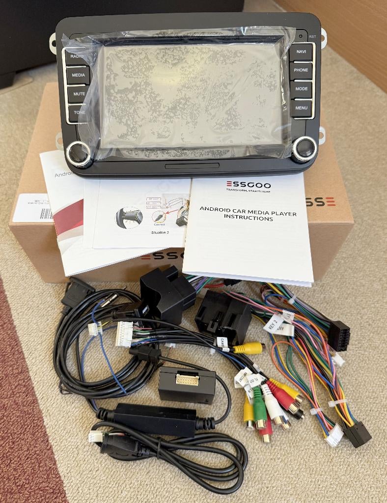 ESSGOO 7" Android Radio voor oa. VW GOLF 5/6, POLO 6R, etc., Ophalen of Verzenden, Nieuw