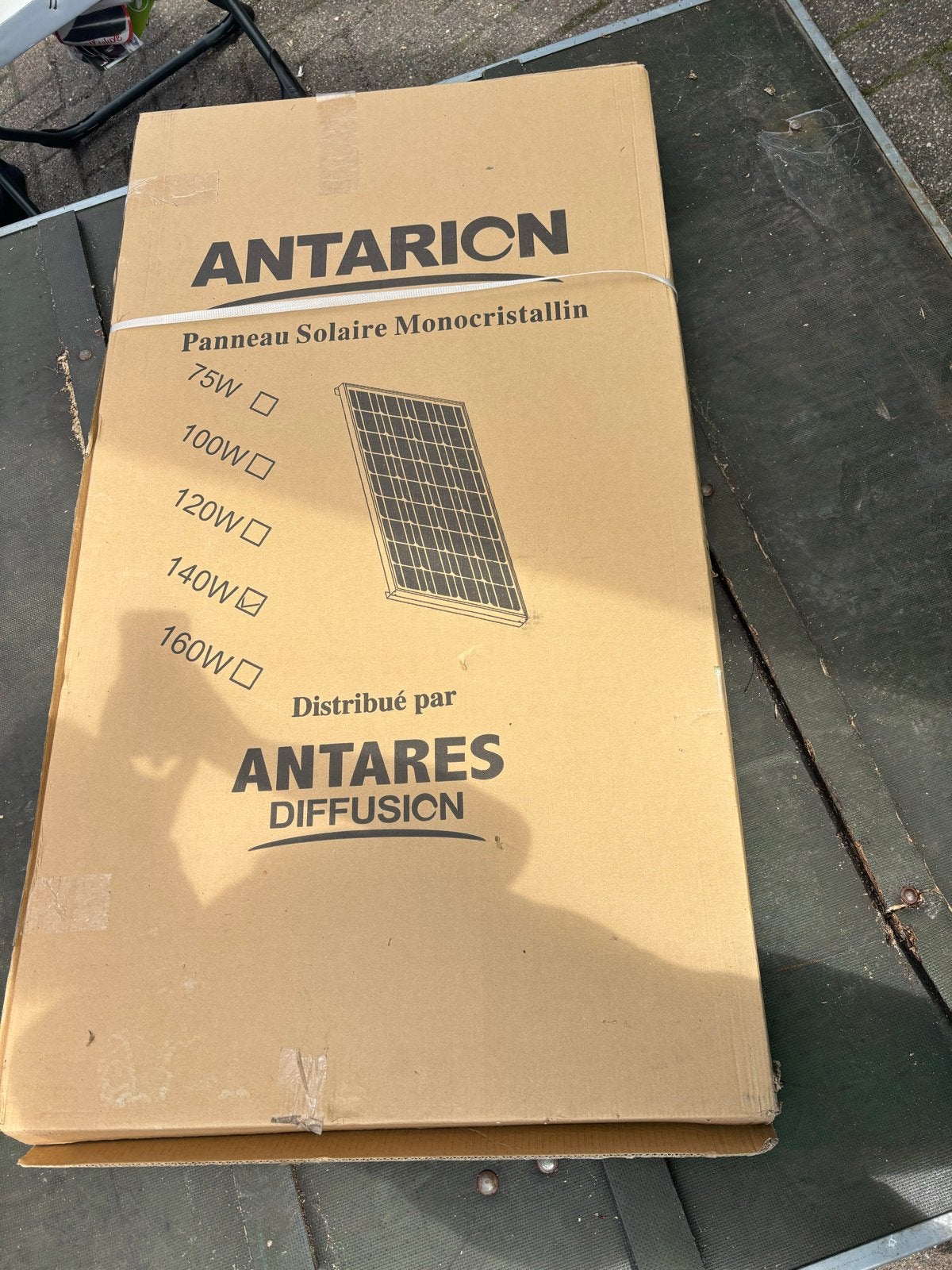 Antarion Monokristallijn Zonnepaneel 140W, Ophalen, Nieuw, Paneel, 100 tot 200 wattpiek