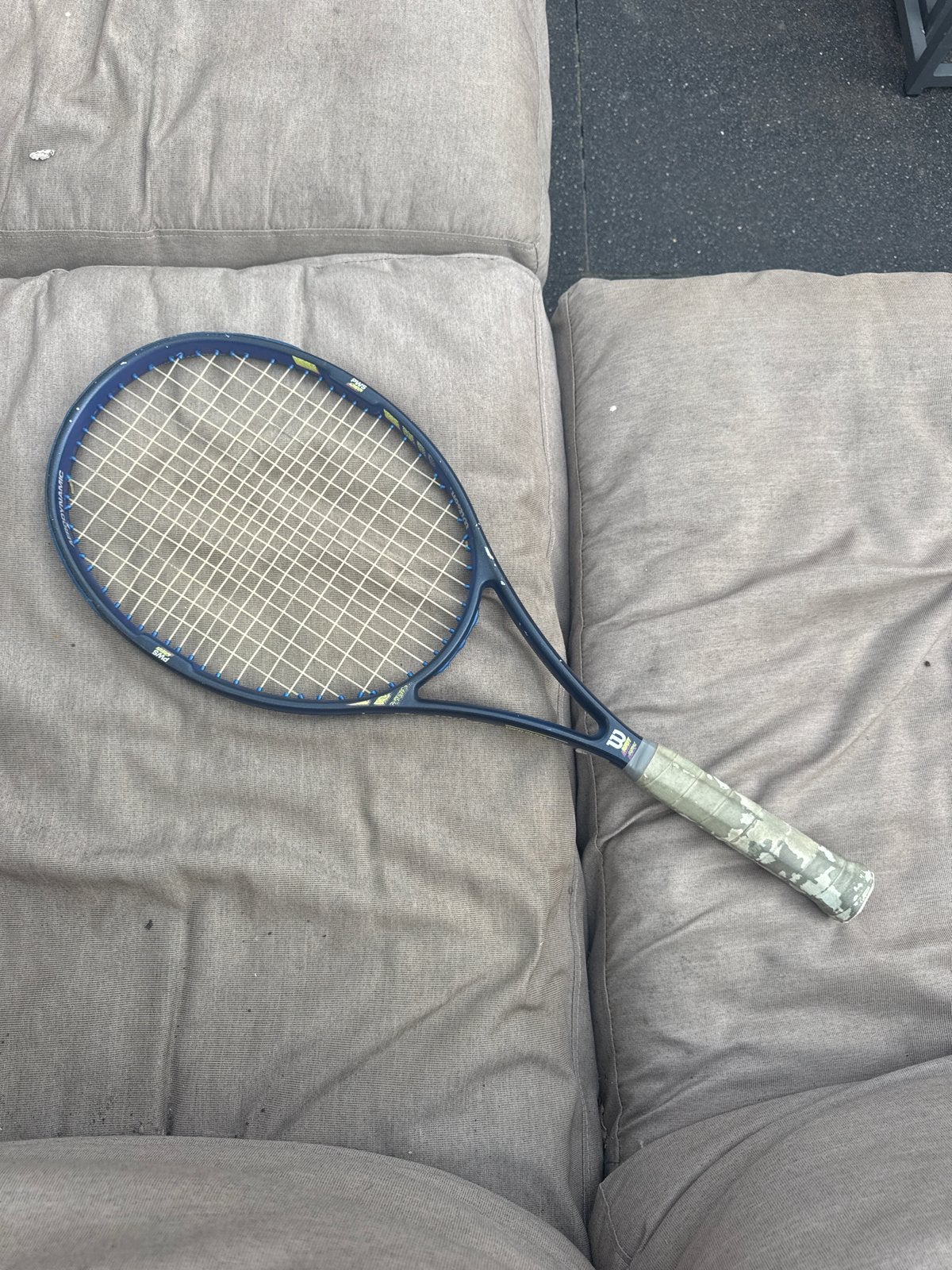 Wilson Graphite Aggressor Tennisracket - High Beam Series, Ophalen of Verzenden, Gebruikt, Racket, Wilson