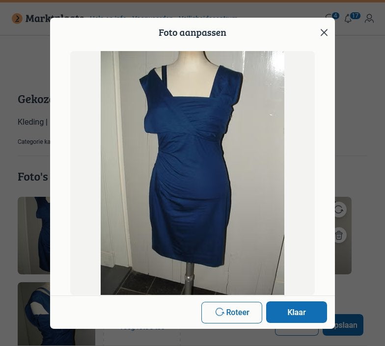 Diane von Furstenberg parker dress jersey maat S, Maat 38/40 (M), Blauw, Ophalen of Verzenden, Zo goed als nieuw