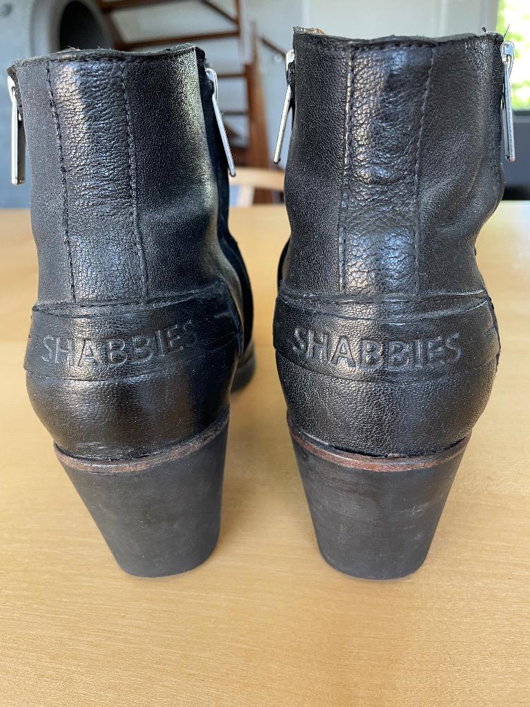 Shabbies laarsjes zwart maat 41, Shabbies, Zwart, Lage of Enkellaarzen, Ophalen of Verzenden