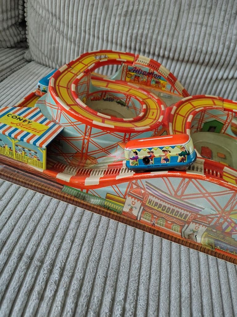 Vintage Opwindbare Racebaan - Coney Island Hippodrome, Ophalen, Gebruikt, Elektrisch, Overige merken