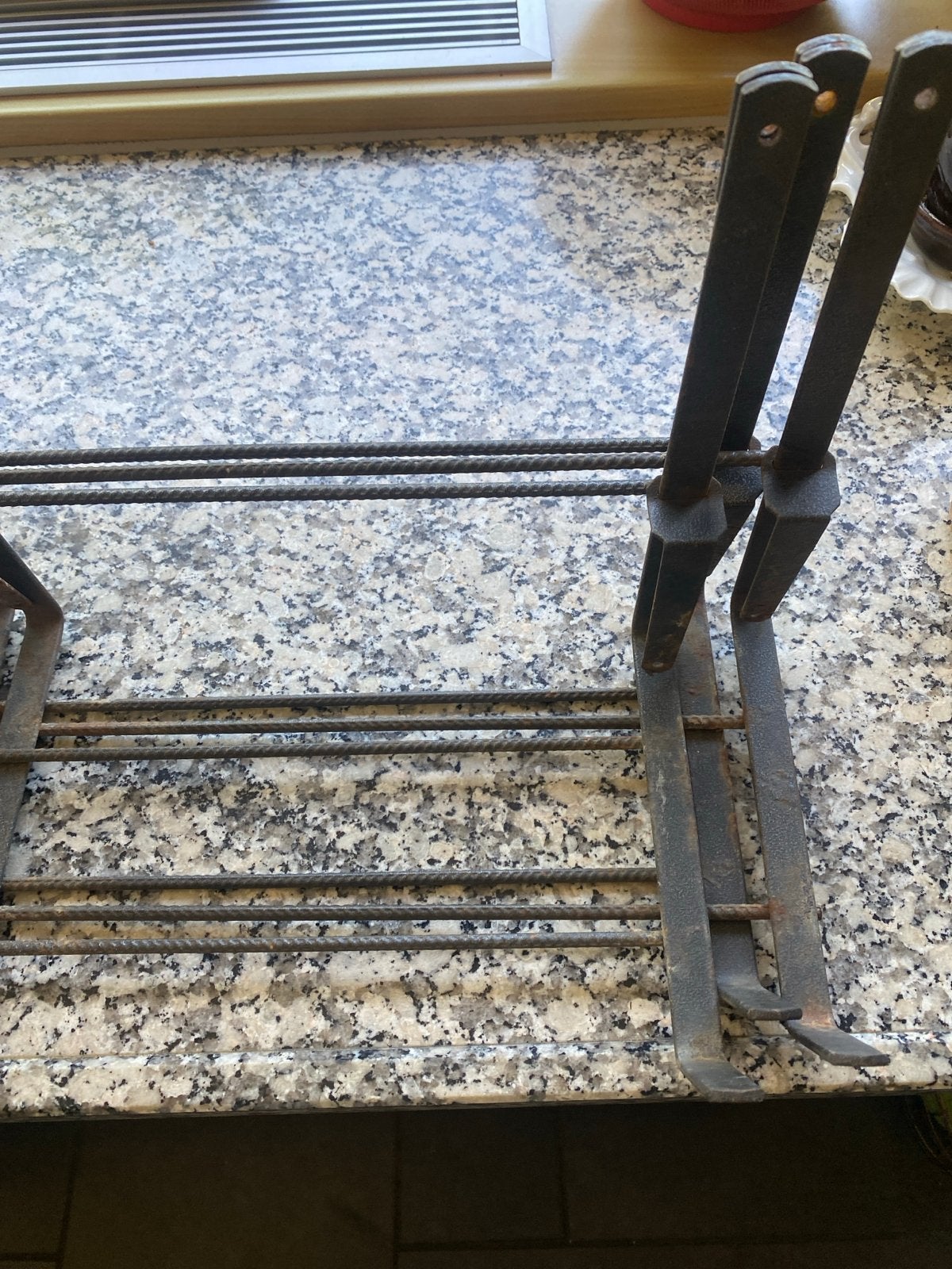 Set van 3 gietijzeren muurankers voor bloembakken, Gebruikt, Minder dan 30 cm, Minder dan 60 cm, Ophalen of Verzenden