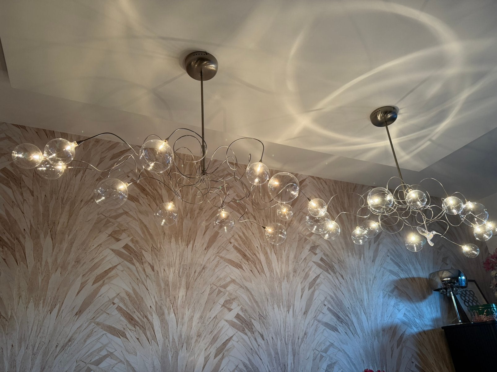 Originele hanglamp Design Harco Loor Big Bubbles Bubbel glas, Ophalen, Zo goed als nieuw, Glas, Design