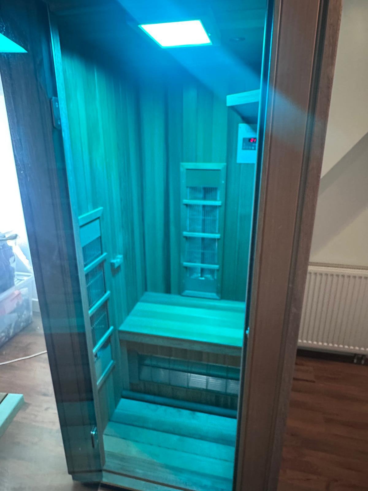 Cerdic Infrarood Sauna - Red Cedar – Zeer weinig gebruikt, Ophalen, Zo goed als nieuw, Complete sauna