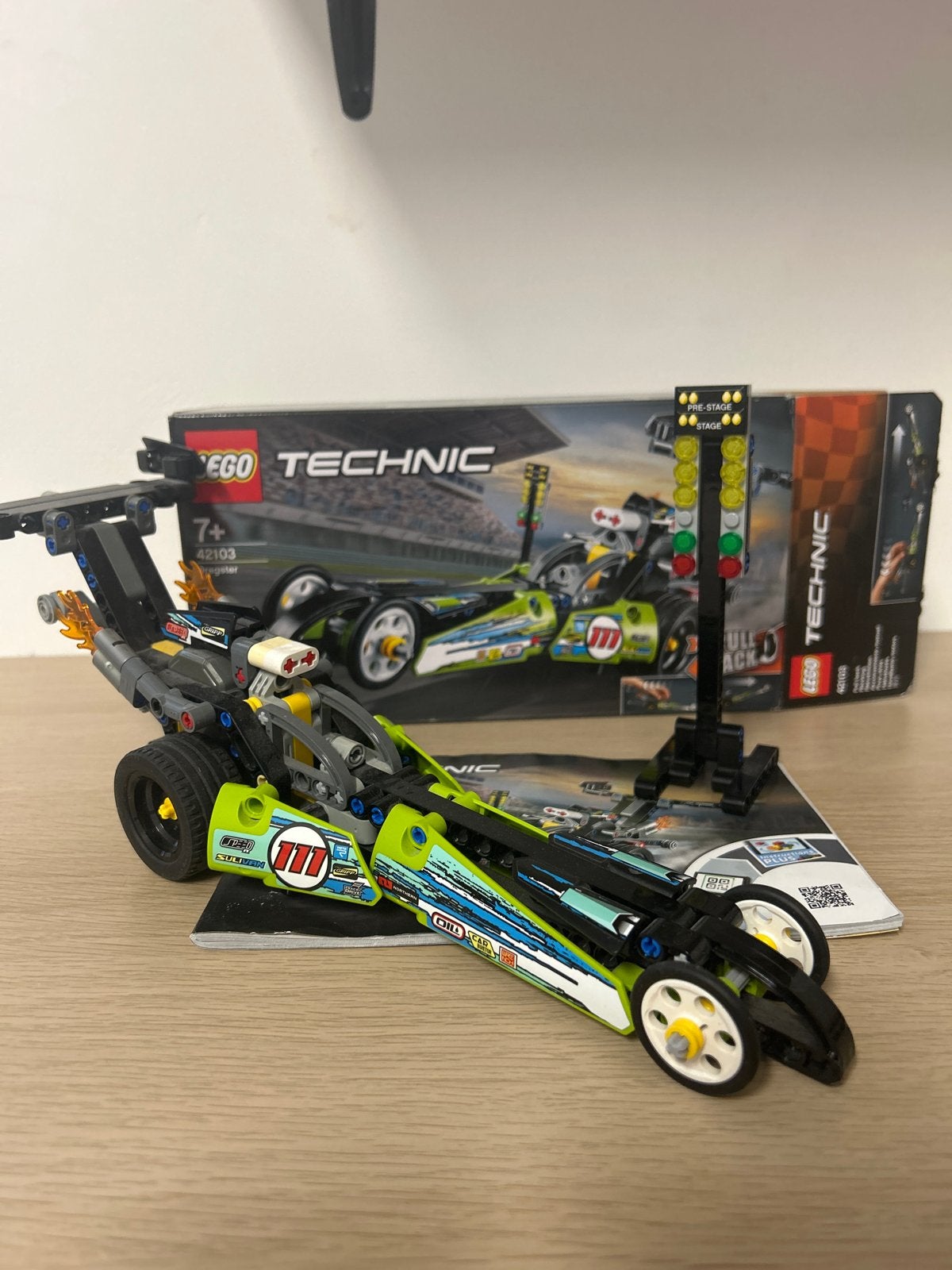 LEGO Technic Dragster (42103), Inclusief instructies, Lego, Ophalen of Verzenden, Zo goed als nieuw