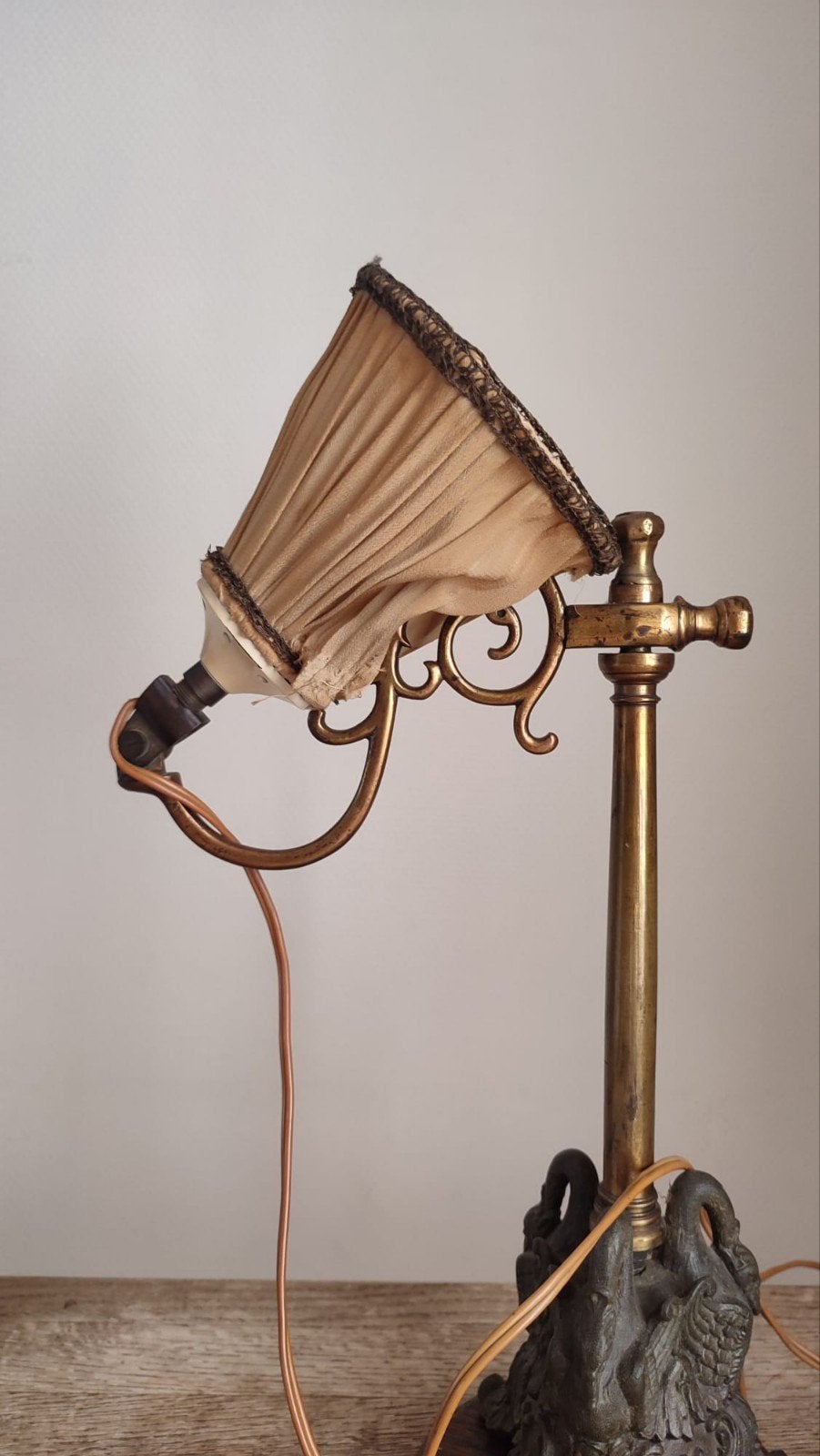 Antieke Jugendstil Bureaulamp (Restauratieobject), Ophalen of Verzenden