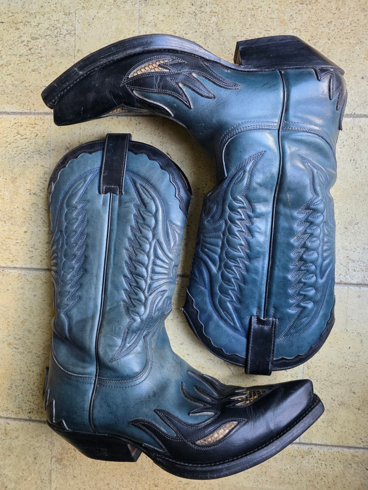 Sendra python boots mt 43.zwart blauw.Cowboy western laarzen, Ophalen of Verzenden, Schoeisel