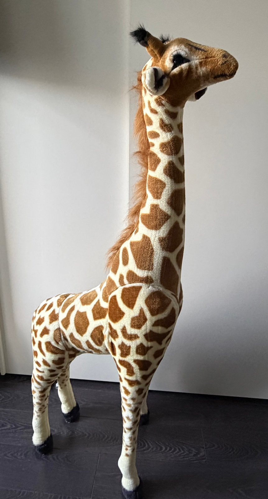 Reuzengiraf knuffeldier, 140 cm hoog, Kinderen en Baby's, Ophalen, Zo goed als nieuw, Overige typen