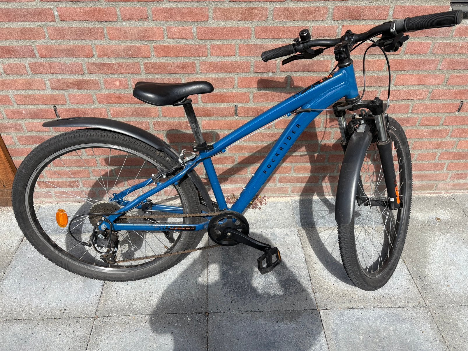 Rockrider st 500 26 inch, Gebruikt, Velgrem, Versnellingen, Ophalen
