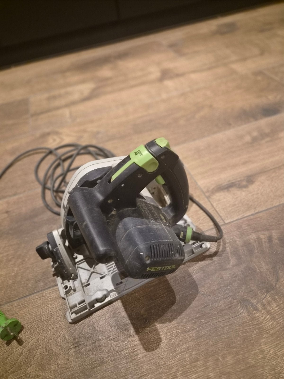 Festool TS 55 EBQ invalzaag met geleiderails, nieuwe zagen, Gebruikt, Invalzaag, 600 tot 1200 watt, Ophalen of Verzenden