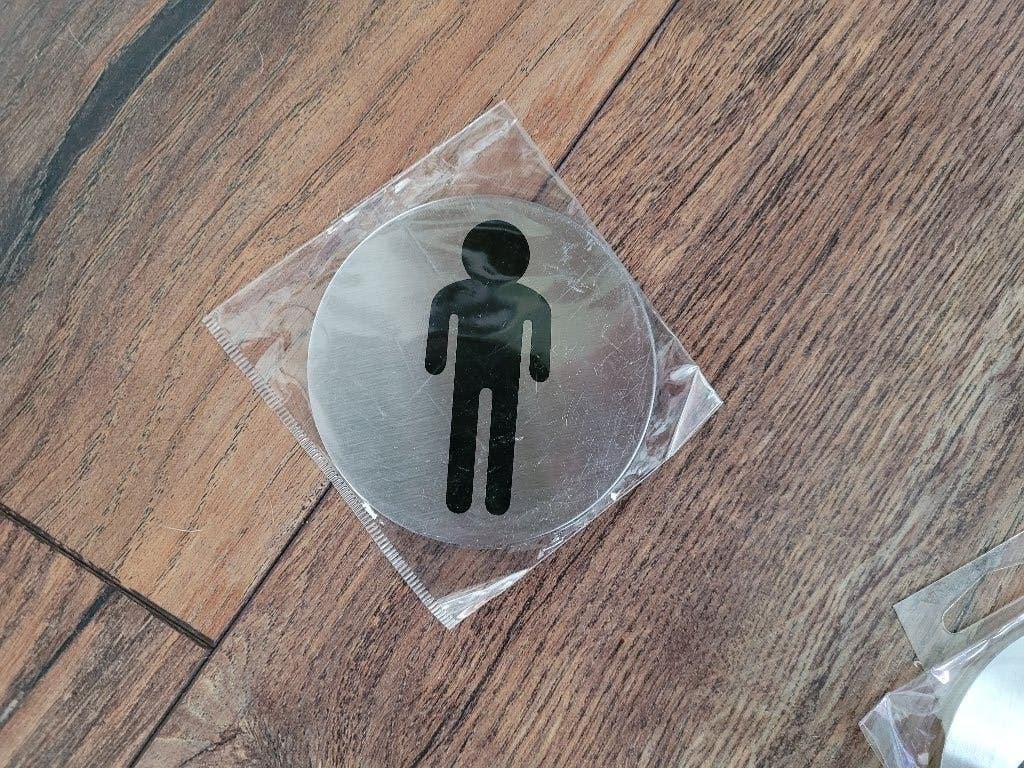 100 stuks nieuwe pictogram heren toilet, Diversen, Ophalen of Verzenden, Nieuw