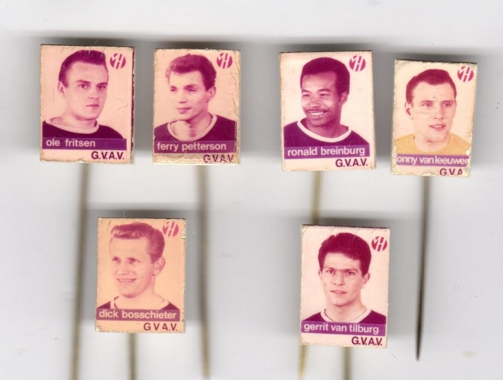 6 speldjes VAN HOUTEN GVAV FRITSEN PETTERSON BREINBURG VAN, Ophalen of Verzenden, Gebruikt, Overige onderwerpen