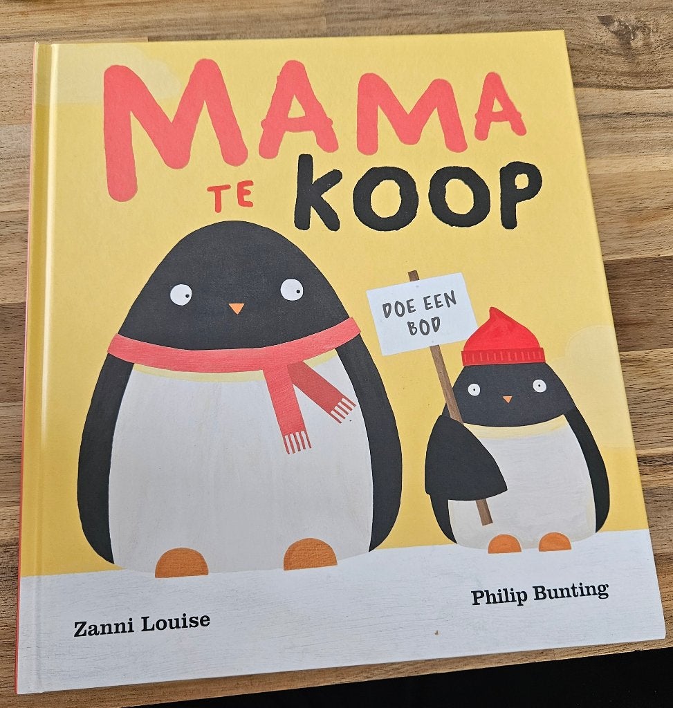 Mama te koop prentenboek, Ophalen of Verzenden, Zo goed als nieuw, Prentenboek