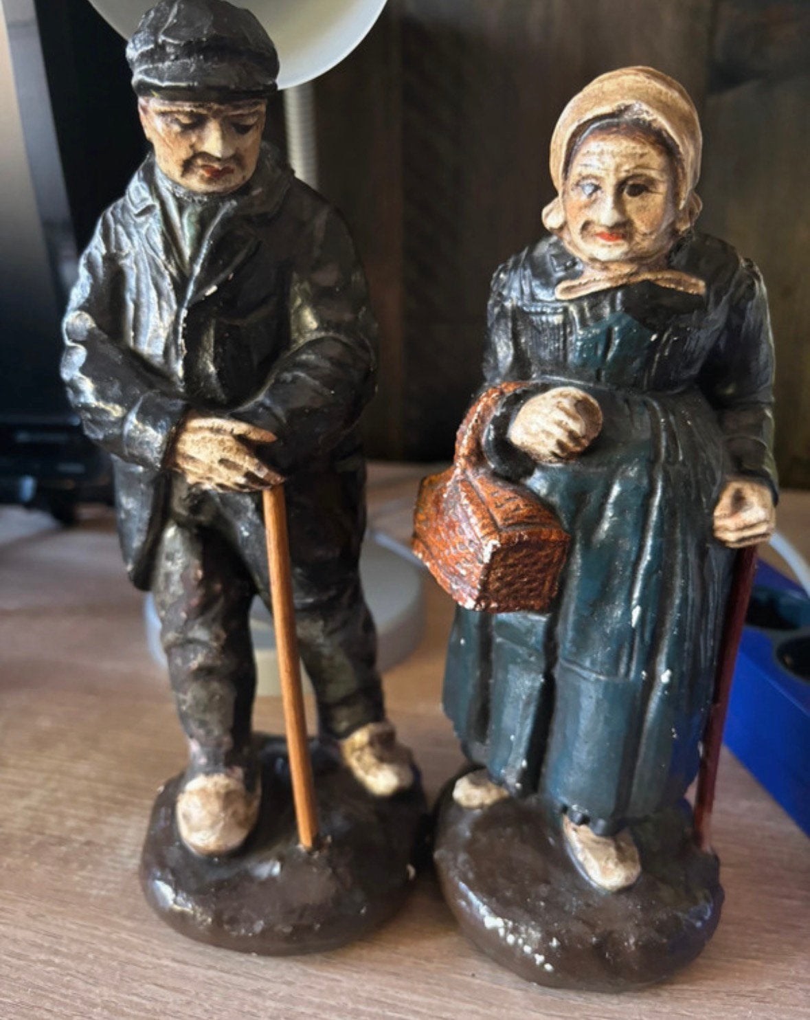 Vintage boer boerin, Verzamelen, Beelden en Beeldjes, Ophalen of Verzenden, Zo goed als nieuw