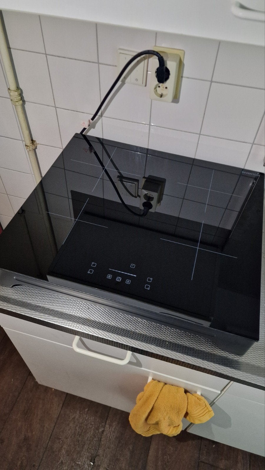 Kookplaat Inductie Inventum VKI6010ZWA, Witgoed en Apparatuur, Ophalen, 4 kookzones, Zo goed als nieuw, Inductie