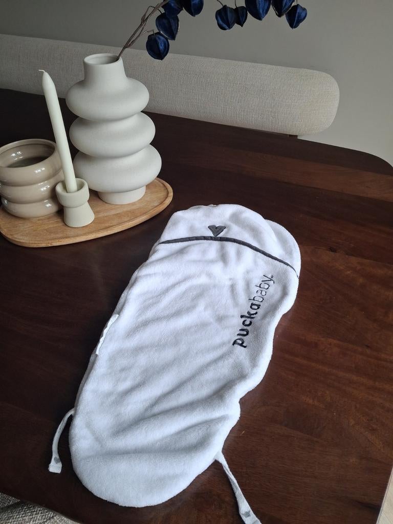 Puckababy Piep Teddy in wit - 0-3 maanden, Kinderen en Baby's, Dekens, Slaapzakjes en Inbakerproducten, Ophalen of Verzenden