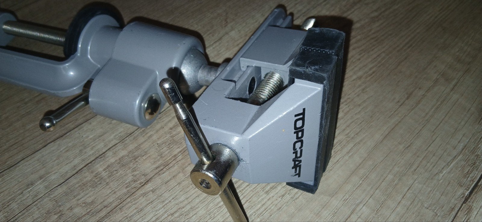 Bankschroef met klembevestiging - Topcraft, Ophalen of Verzenden, Zo goed als nieuw, Bankschroef, Overige merken