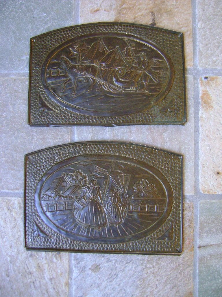 2 wandbordjes - Antiek ,dus heel oud., Antiek en Kunst, Ophalen of Verzenden