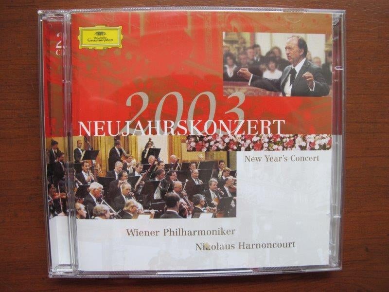 2Cd Nieuwjaarsconcert 2003 Wiener Philharmoniker Harnoncourt, Ophalen of Verzenden, Classicisme, Zo goed als nieuw, Kamermuziek