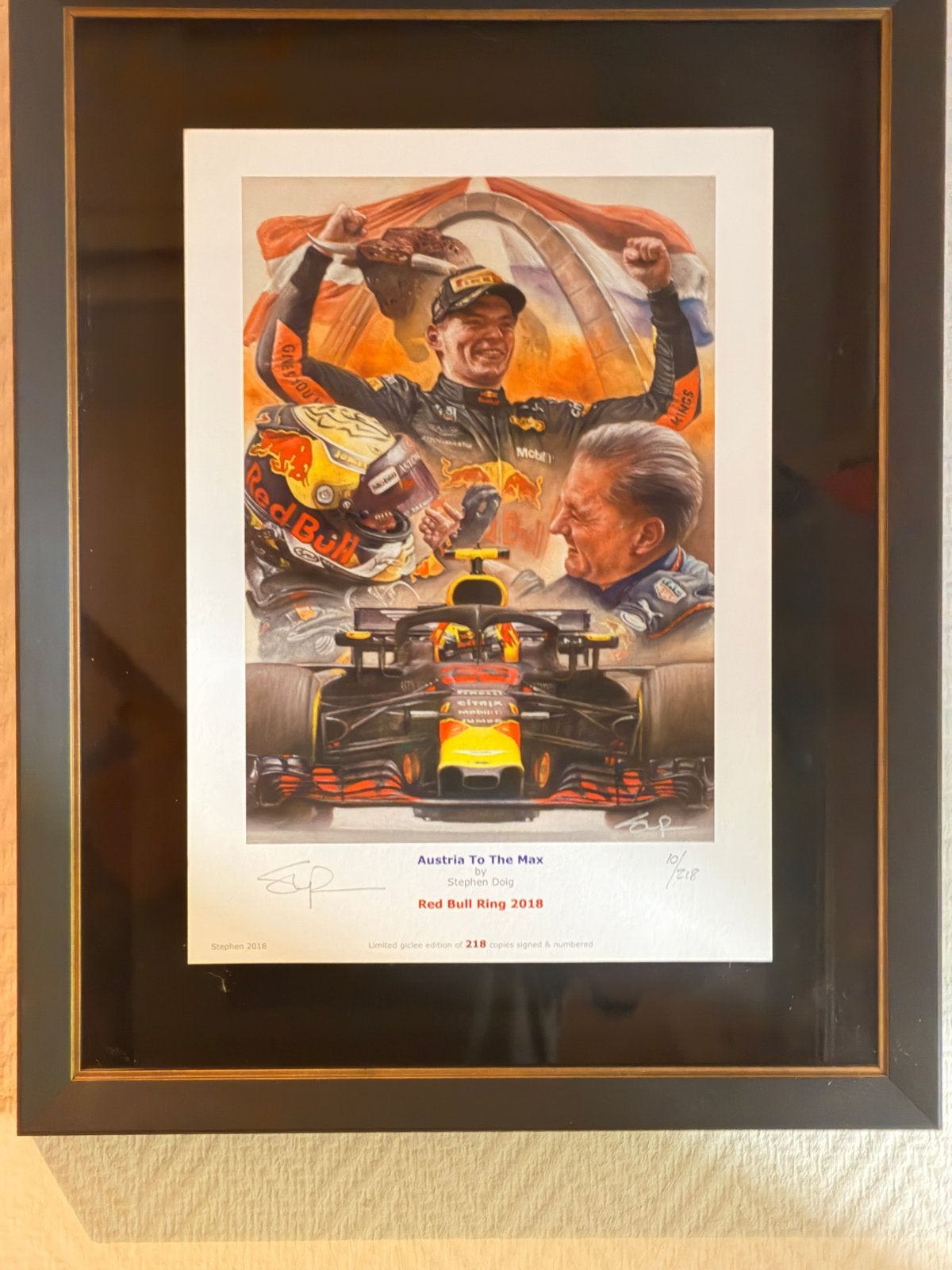 Formule 1 Schilderijen: Max Verstappen, Hamilton, Schumacher, Ophalen