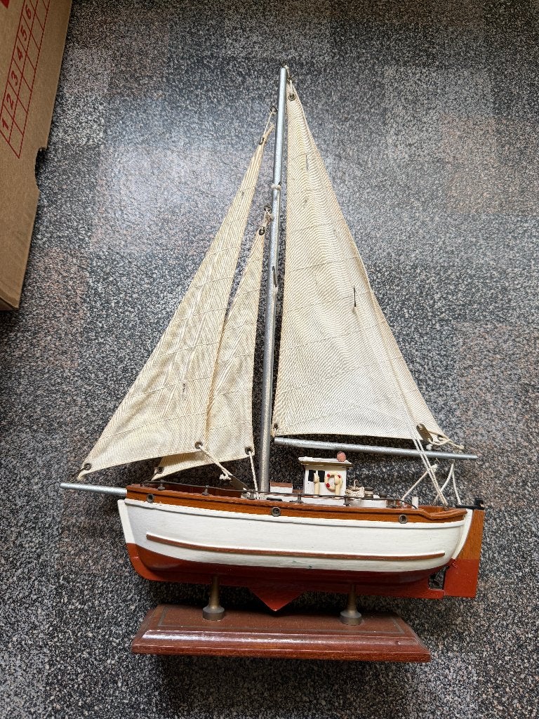 houten modelzeilschip Wanderer jaren '30, Ophalen of Verzenden