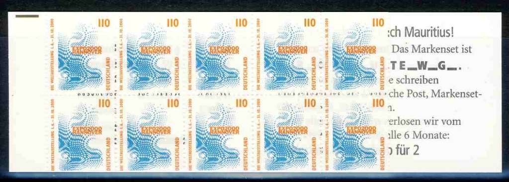 Duitsland postzegelboekje 39 1999 postfris, Postzegels en Munten, Ophalen of Verzenden, BRD, Postfris