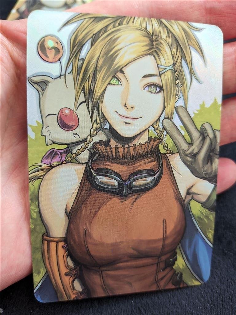 FINAL FANTASY X Rikku Anime Foil Holo Card, Verzenden, Kuifje, Nieuw, Beeldje of Figuurtje
