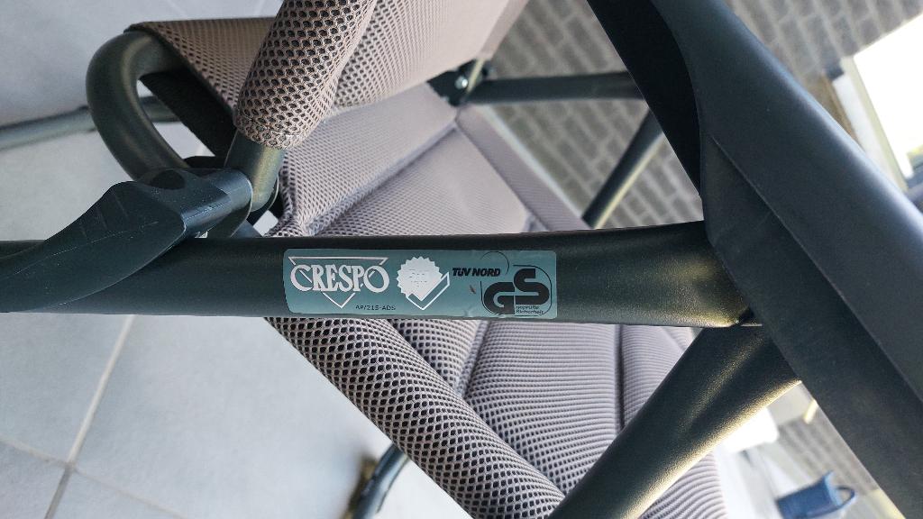 Crespo AP 215 Air de Luxe  2 stuks, Caravans en Kamperen, Kampeermeubelen, Ophalen, Zo goed als nieuw, Campingstoel