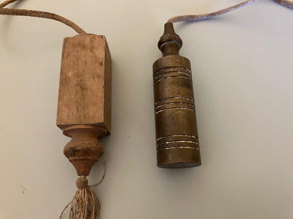 Authentiek koperen schietlood paslood richtlood, Ophalen of Verzenden