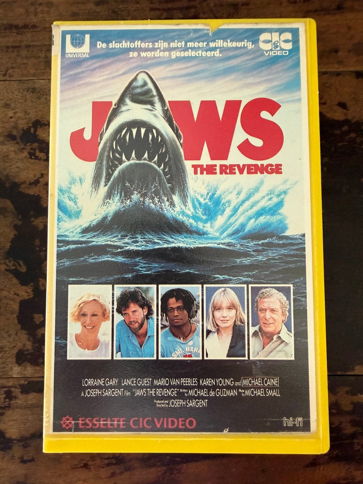 VHS ex rental Videotheek film Jaws The revenge videoband, Vanaf 16 jaar, Verzenden, Zo goed als nieuw, Horror