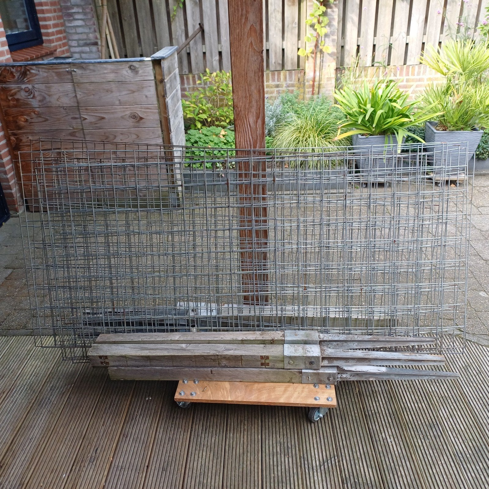 tuinafzetting, Ophalen, Gebruikt, IJzer