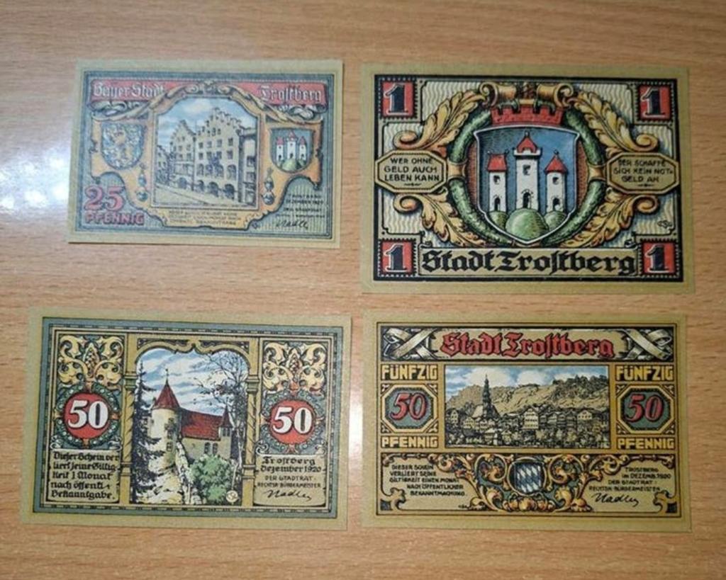 Duits Notgeld Trostberg Noodgeld, Ophalen of Verzenden, Duitsland
