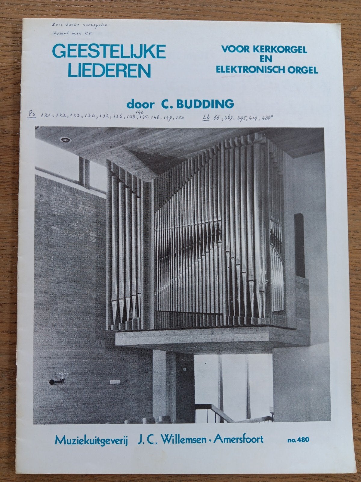 C. Budding - Geestelijk Liederen 12 psalmen met voorspel, Muziek en Instrumenten, Bladmuziek, Ophalen of Verzenden, Gebruikt, Artiest of Componist