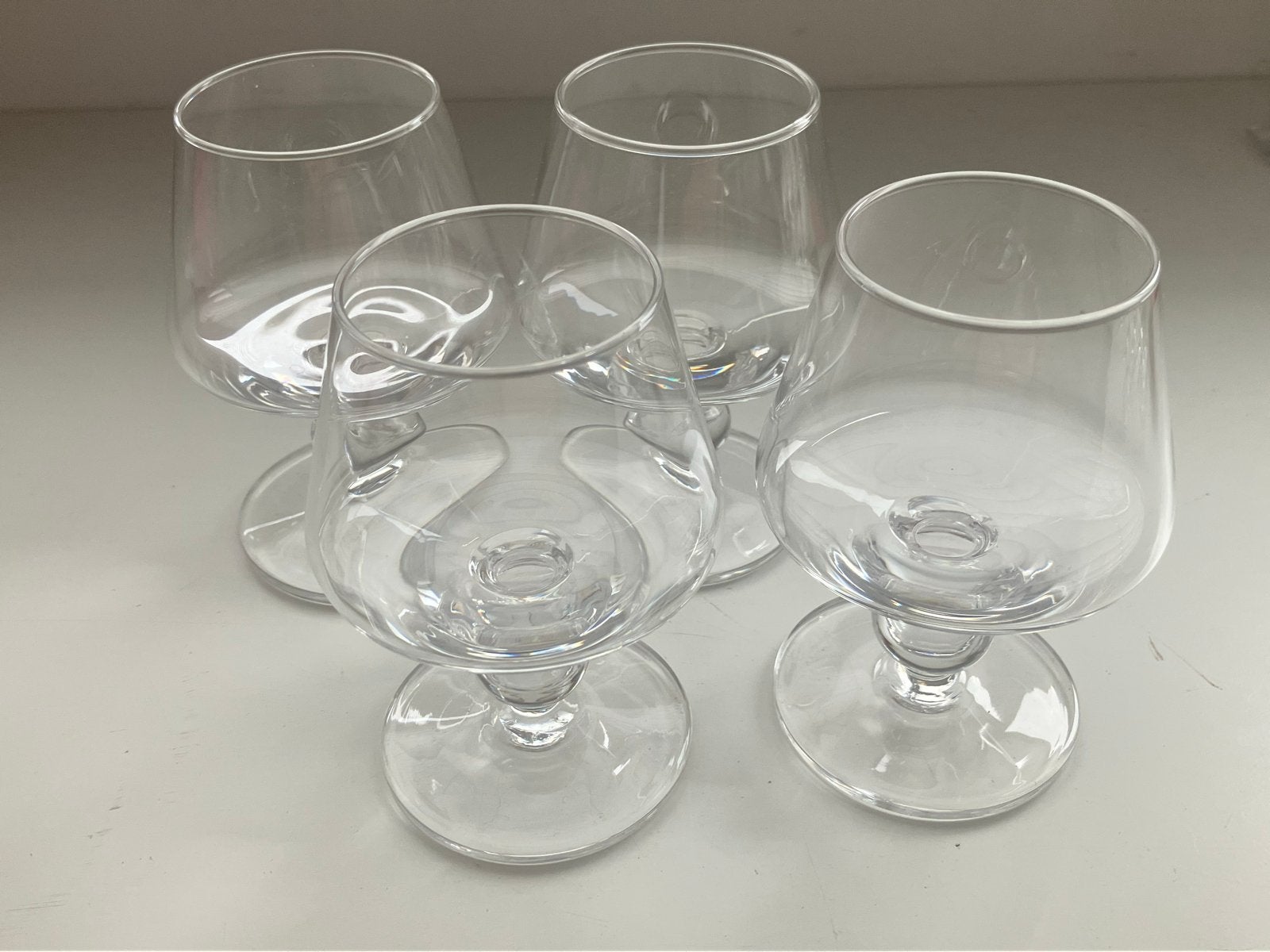 4x Vintage Cognac Kristallen Glaasjes Floris Meydam Corinthe, Antiek en Kunst, Ophalen of Verzenden
