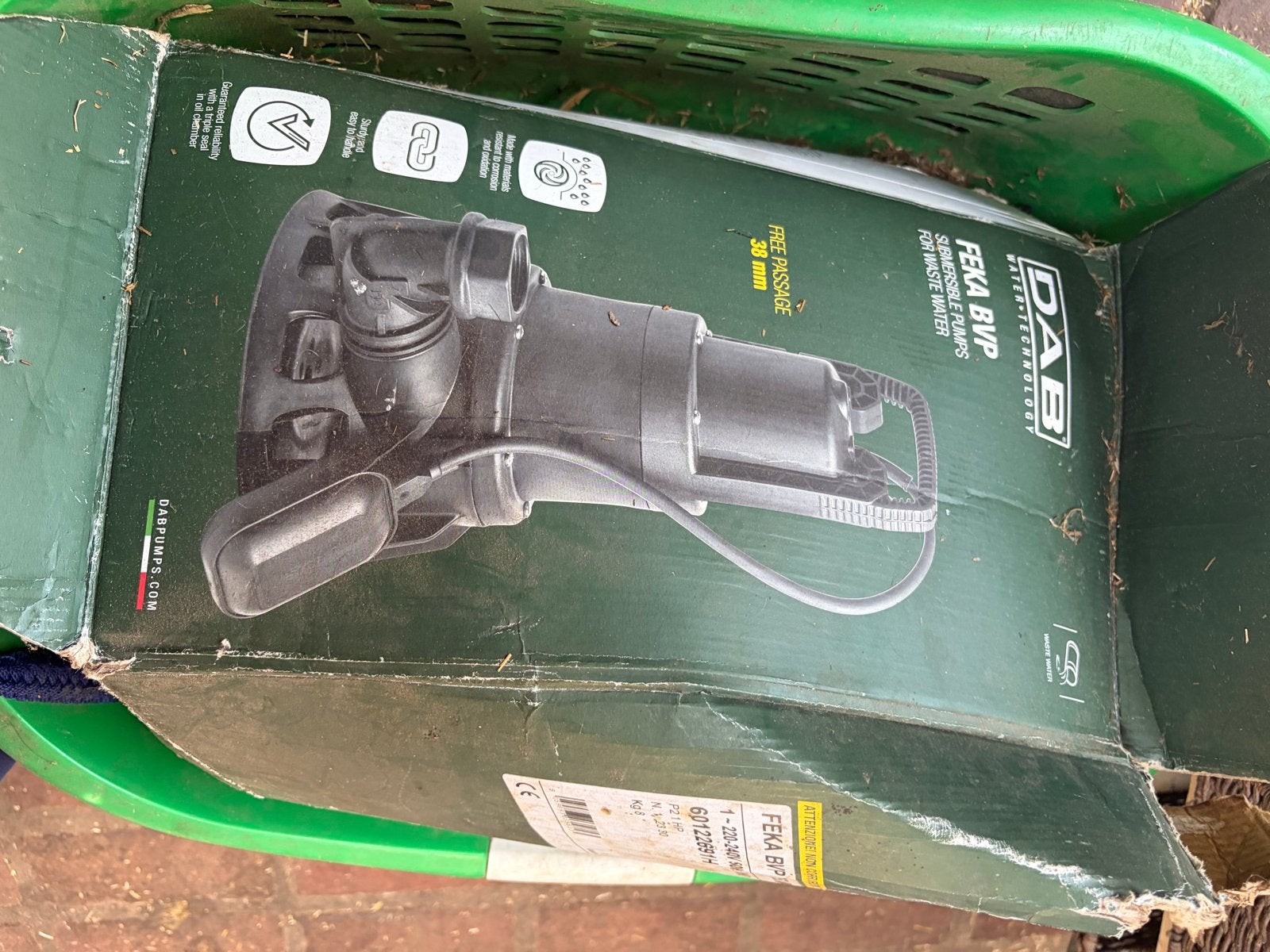 DAB Feka BVP 750.M-A Dompelpomp - Zo goed als nieuw, Tuin en Terras, Verzenden, Zo goed als nieuw, Elektrisch, Dompelpomp