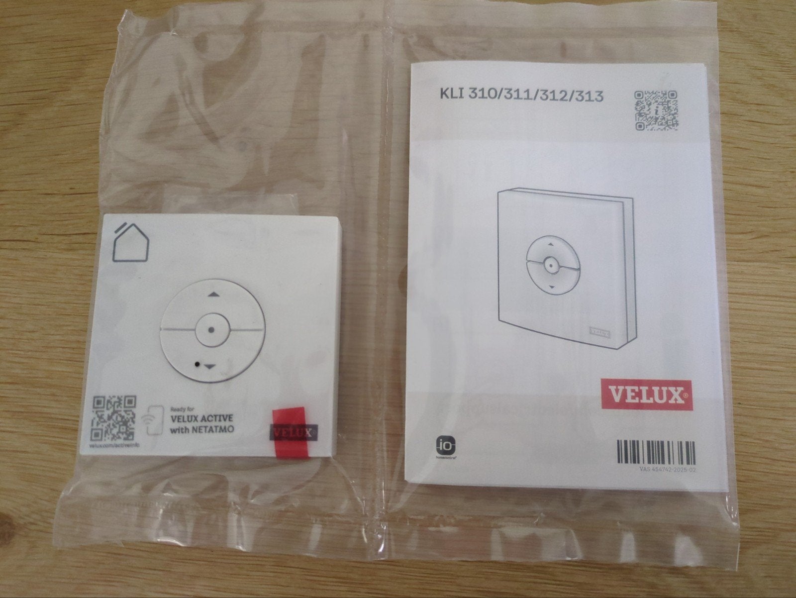2x Velux Draadloze Wandschakelaar KLI 310/311/312/313, Ophalen of Verzenden, Nieuw, Schakelaar