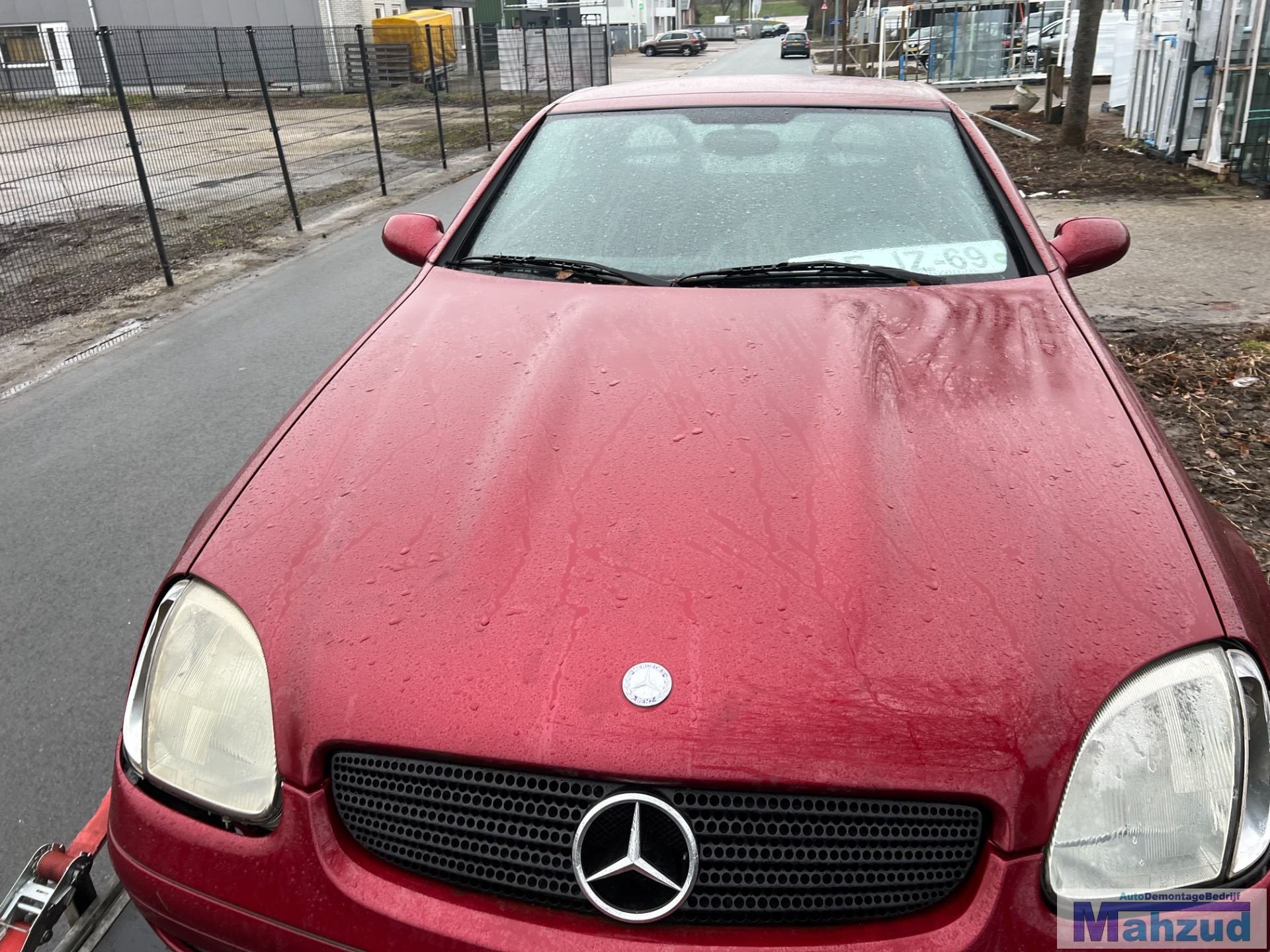 MERCEDES SLK R170 rood H582 motorkap 1996-2004, Gebruikt, Mercedes-Benz AG, Mercedes-Benz, Ophalen of Verzenden