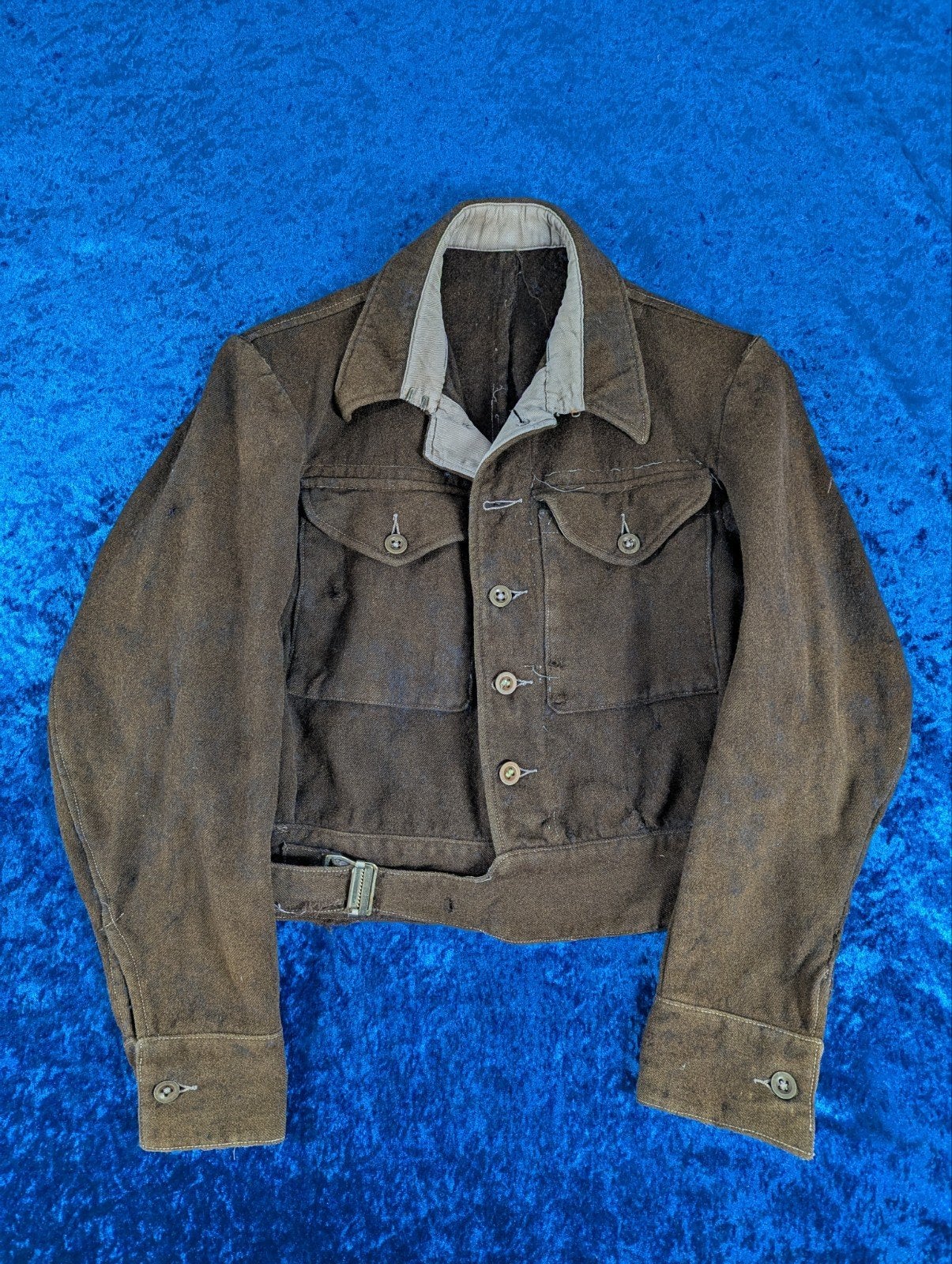 Zeldzaam Duits krijgsgevangenen jasje WO2 - Engeland, Ophalen of Verzenden, Landmacht, Duitsland, Kleding of Schoenen