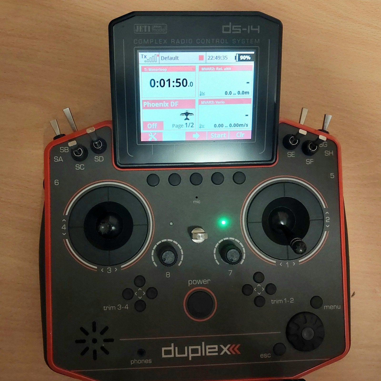 Duplex Jeti DS 14 v2  kleur rood van 1100 euro nu voor, Hobby en Vrije tijd, Modelbouw | Radiografisch | Overige, Ophalen, Zo goed als nieuw