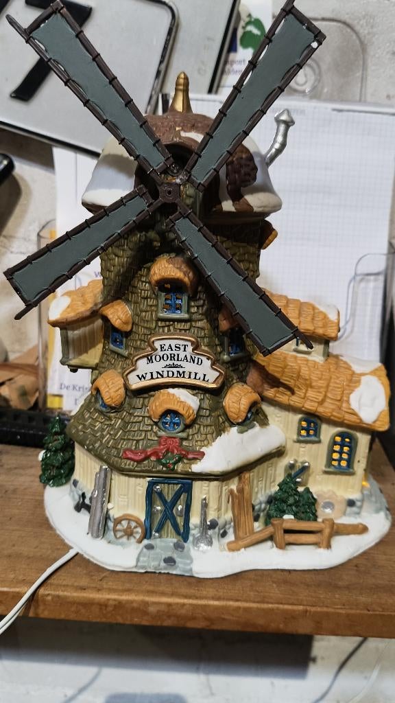 Lemax East Moorland Windmill kersthuisje, Diversen, Kerst, Ophalen of Verzenden, Gebruikt