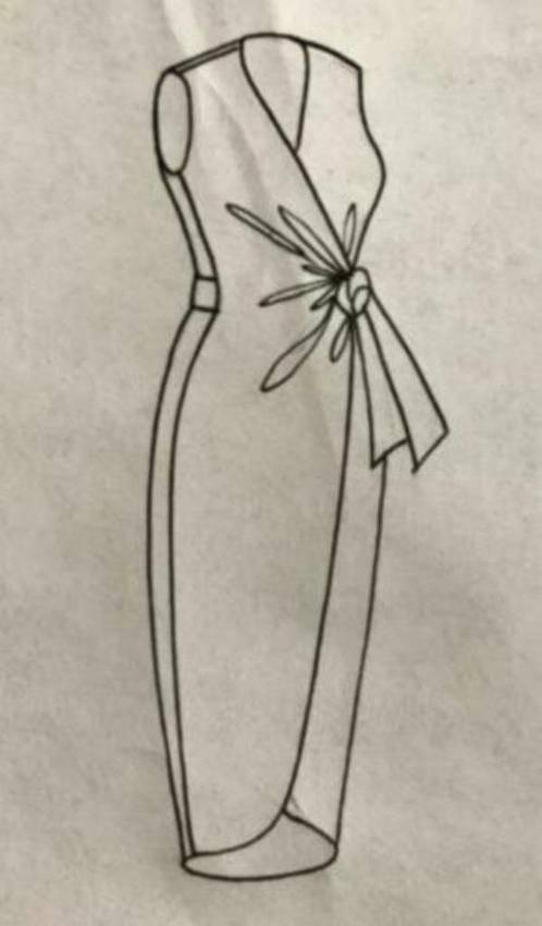 Wrap Dress patroon Fashion Royalty , Tonner 16 Inch, Verzamelen, Poppen, Ophalen of Verzenden, Zo goed als nieuw, Fashion Doll
