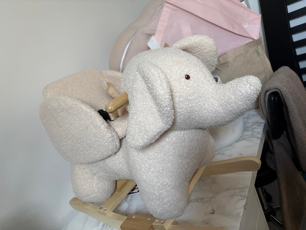 Gloednieuw schommeldier olifant, Ophalen, Nieuw, Jongen of Meisje